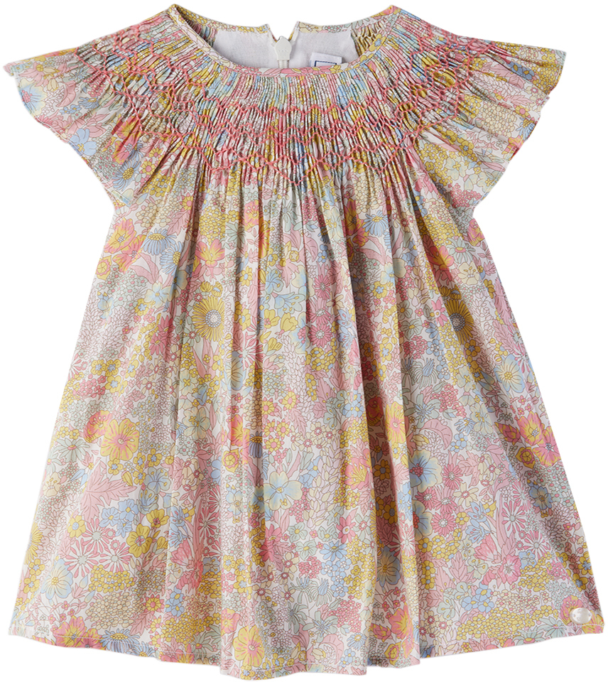 Детское многоцветное платье с цветочным принтом Tartine Et Chocolat