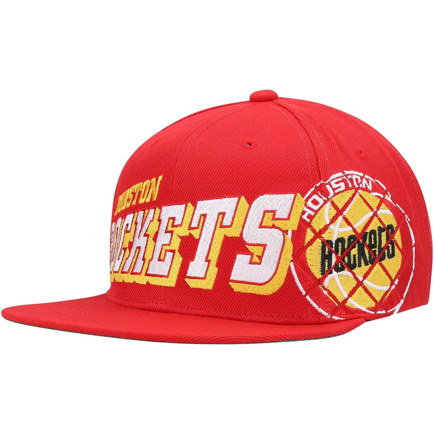 

Мужская кепка Mitchell & Ness Red Houston Rockets The Grid Snapback