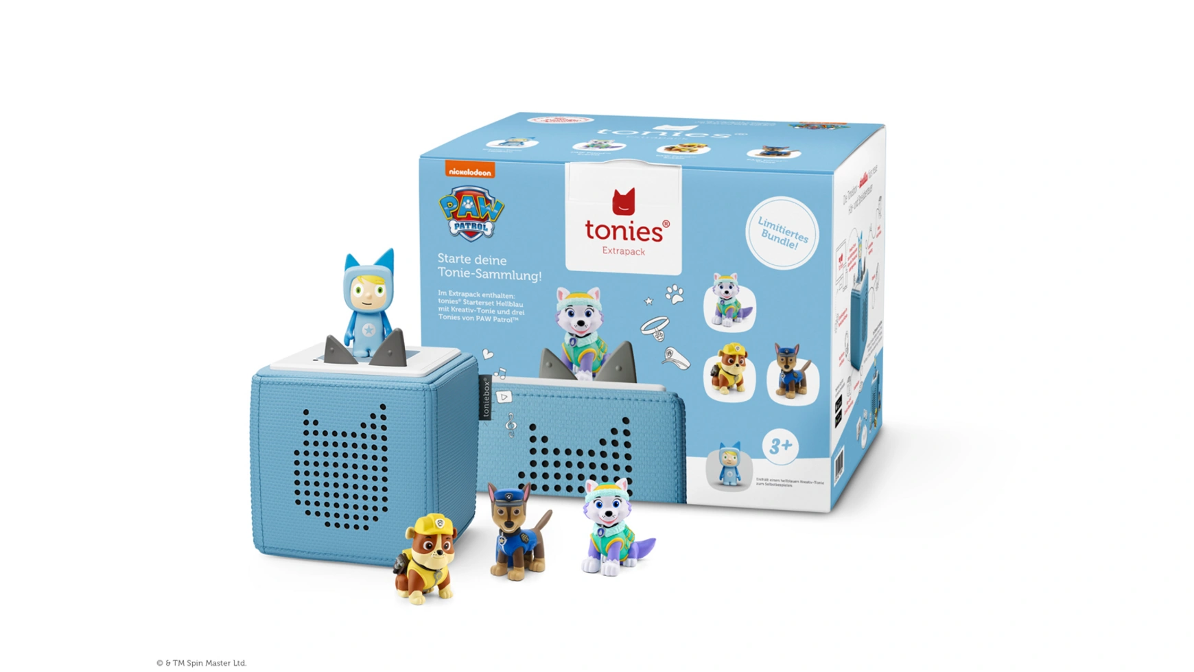 Стартовый набор toniebox, голубой дополнительный пакет paw patrol Tonies
