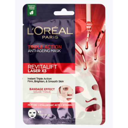 Loreal Revitalift Laser Triple Action Антивозрастная маска, укрепляющая, осветляющая и разглаживающая 28G, L'Oreal