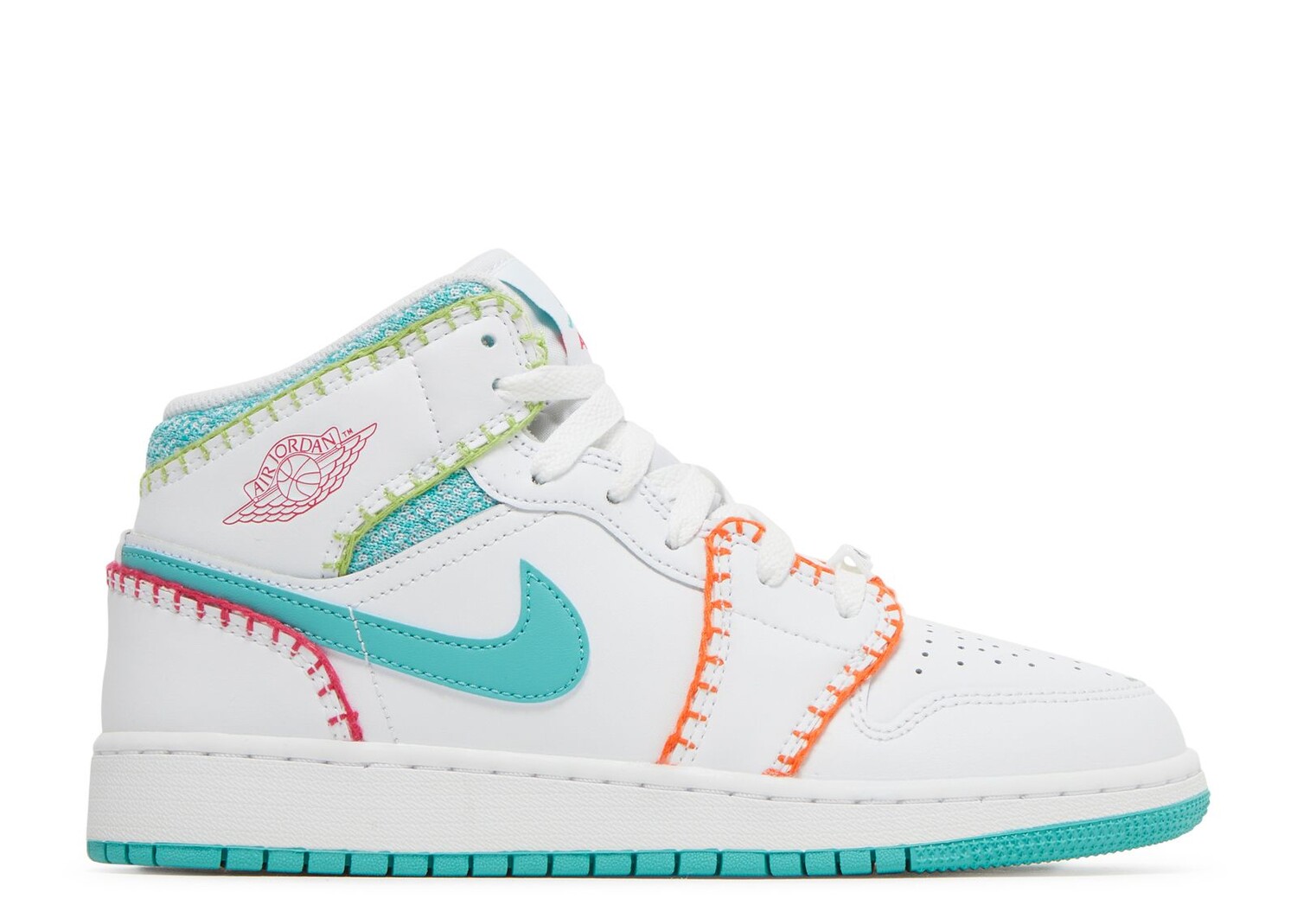 

Кроссовки Air Jordan Air Jordan 1 Mid Se Gs 'Multi Knit', белый