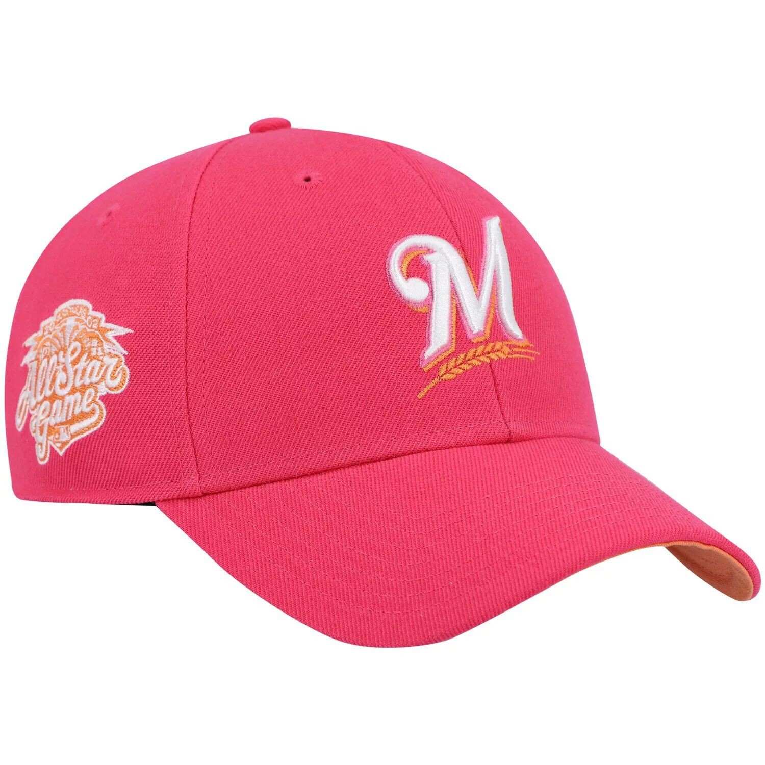 

Мужская кепка Snapback Mango Undervisor MVP Mango Undervisor MVP, мужская пурпурная шляпа '47 Milwaukee Brewers 2002 MLB All-Star Game