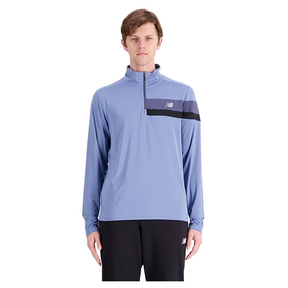 

Толстовка New Balance Accelerate Half Zip, синий