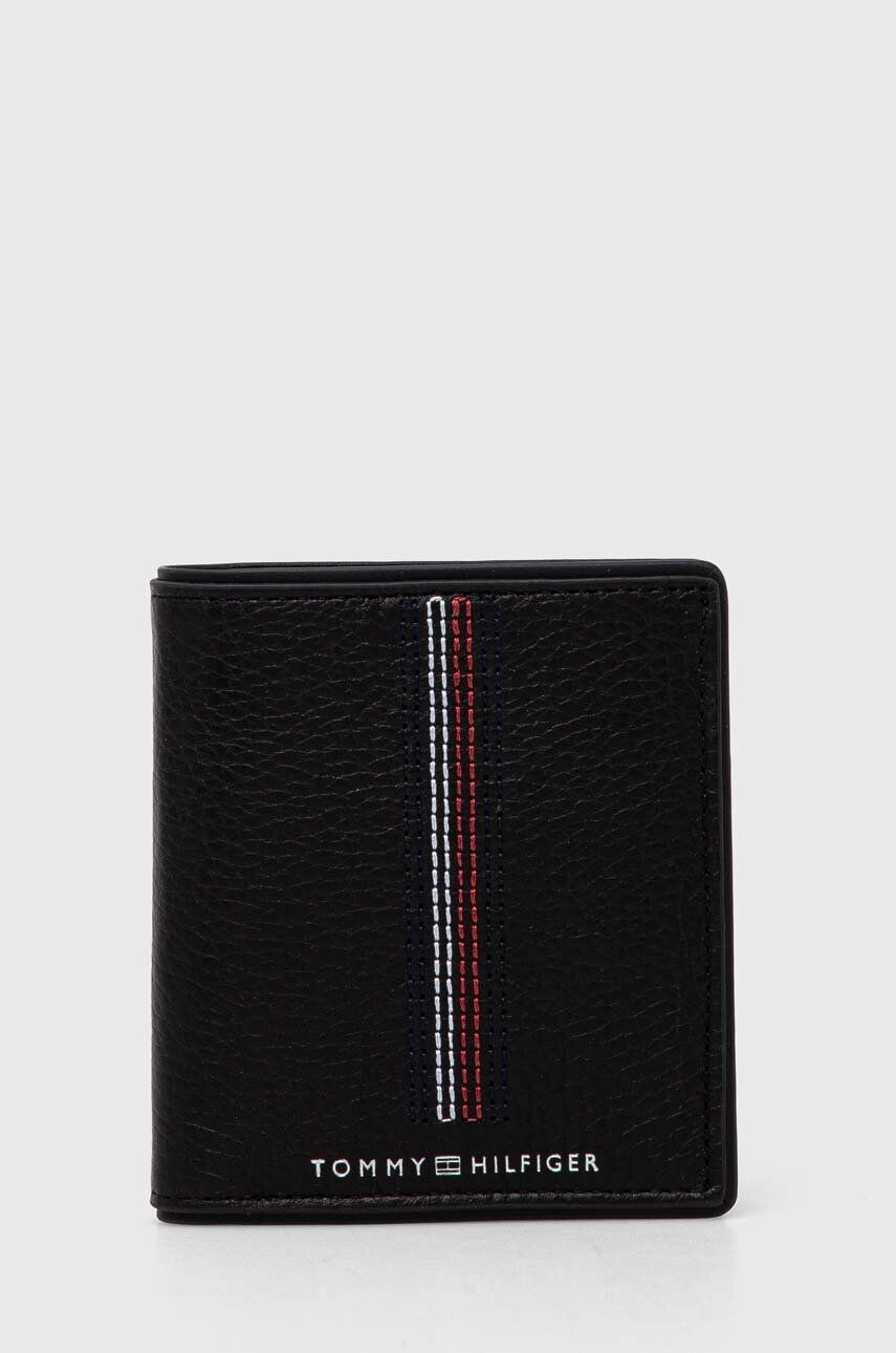 

Кожаный кошелек Tommy Hilfiger, черный