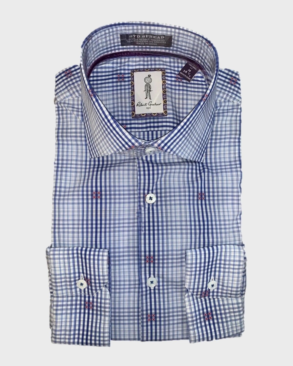 

Мужская классическая рубашка с рисунком Altham Robert Graham, цвет Blue