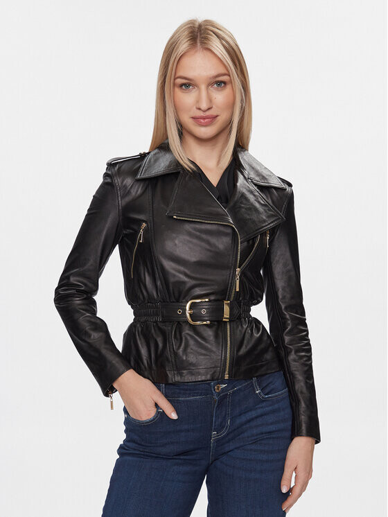

Кожаная куртка стандартного кроя Marciano Guess, черный