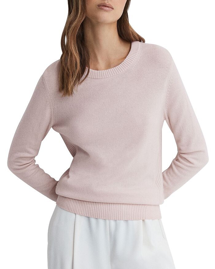 

Вязаный свитер Addison с круглым вырезом REISS, Серый