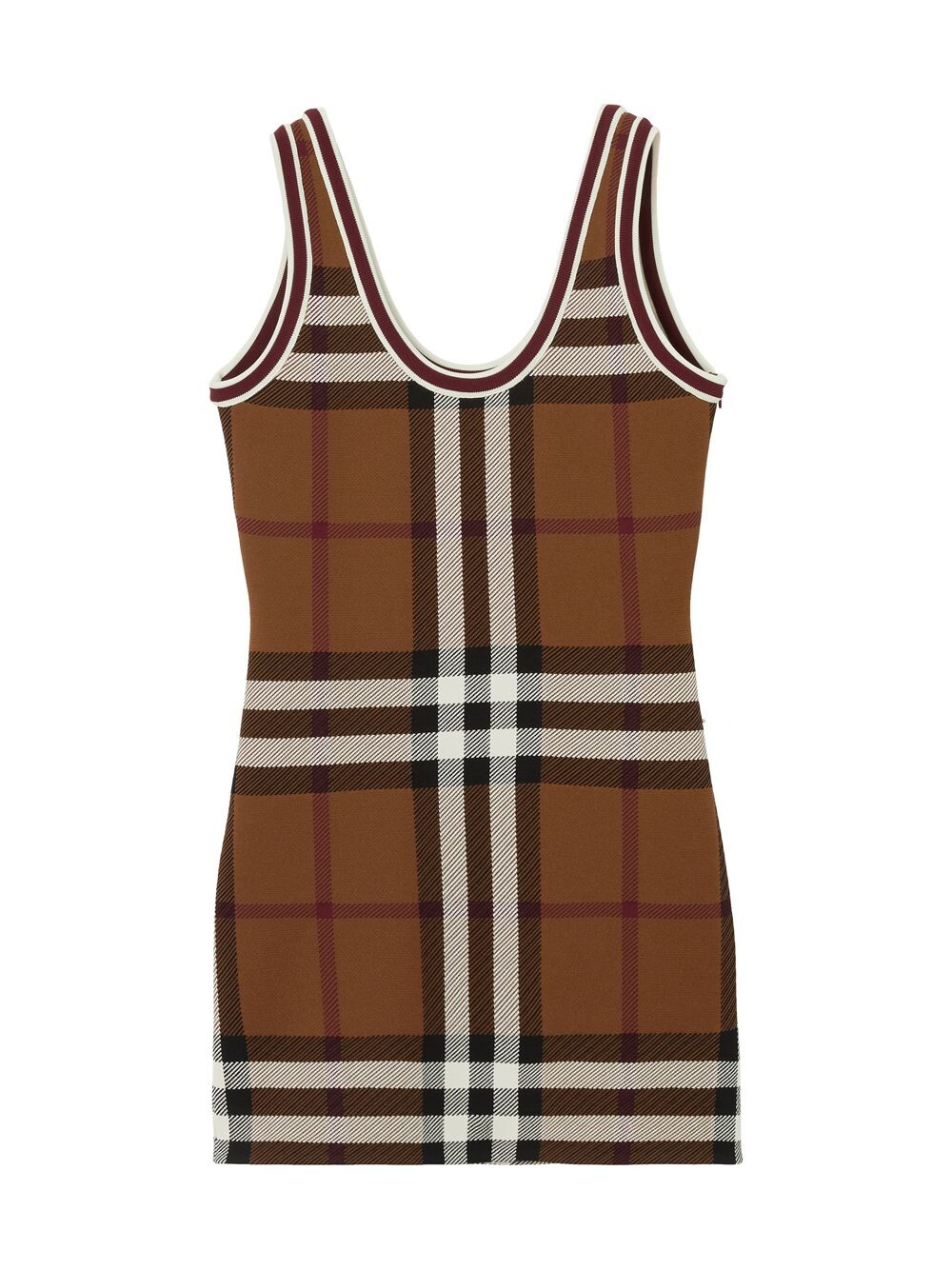 

Мини-платье Maisie в жаккардовую клетку Burberry, коричневый