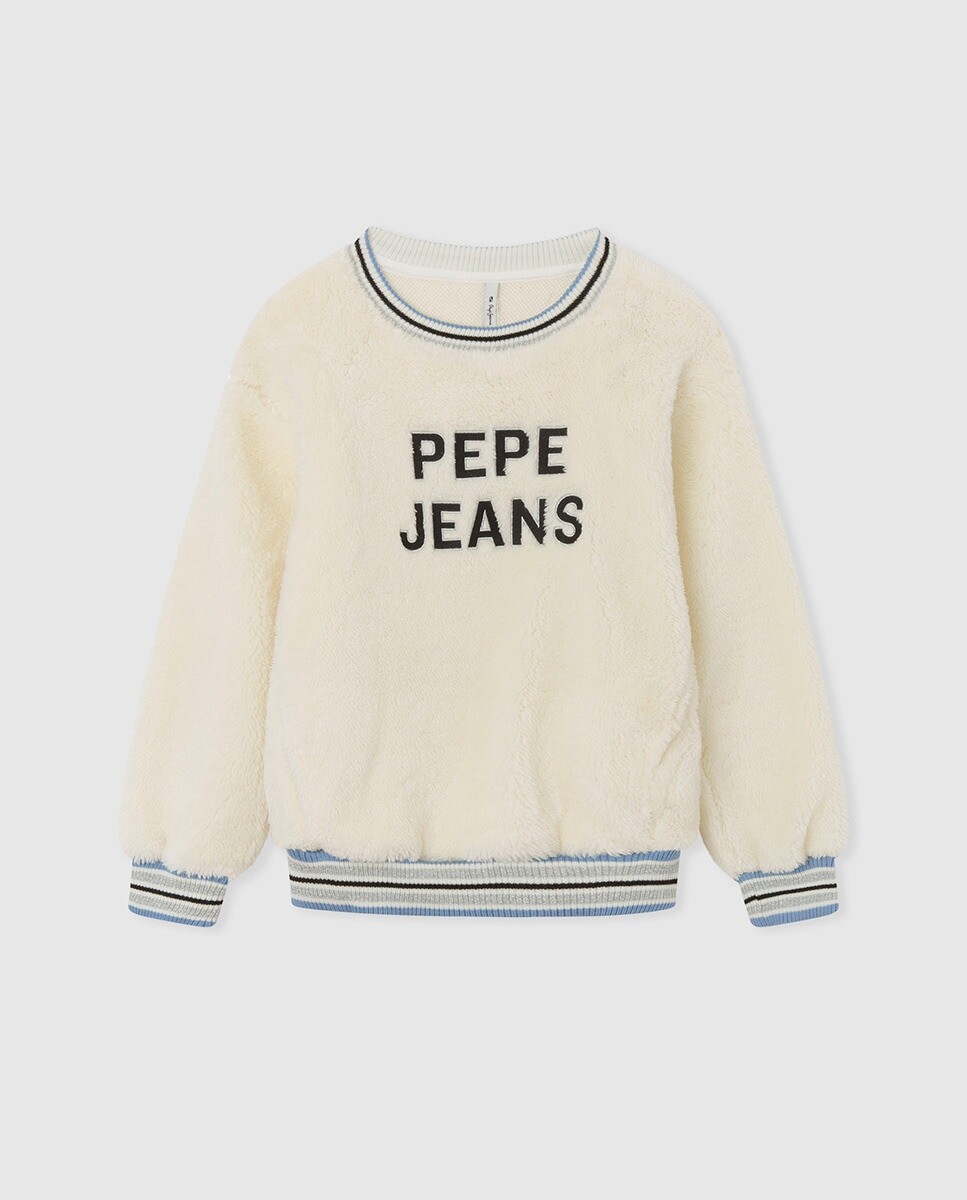 

меховая толстовка Pepe Jeans, бежевый