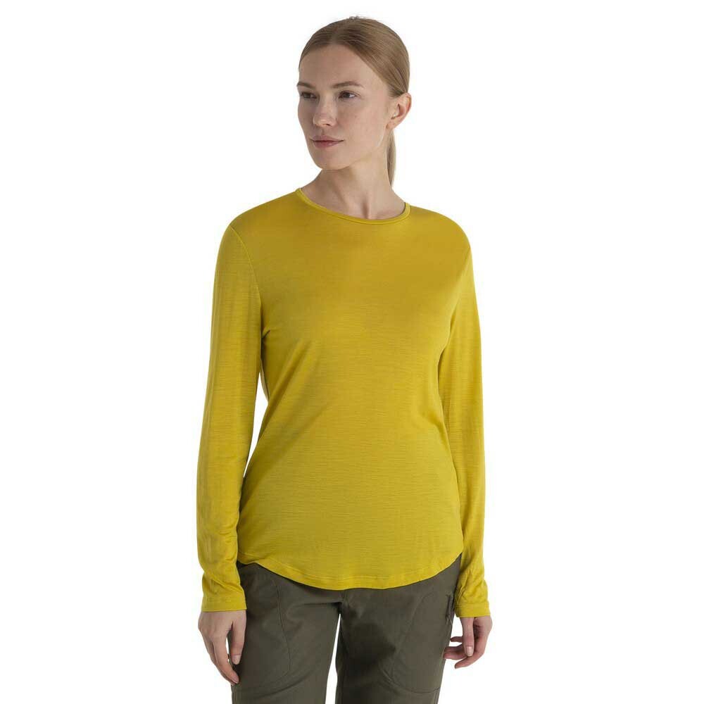 

Лонгслив Icebreaker Merino 125 Cool-Lite Sphere III, желтый