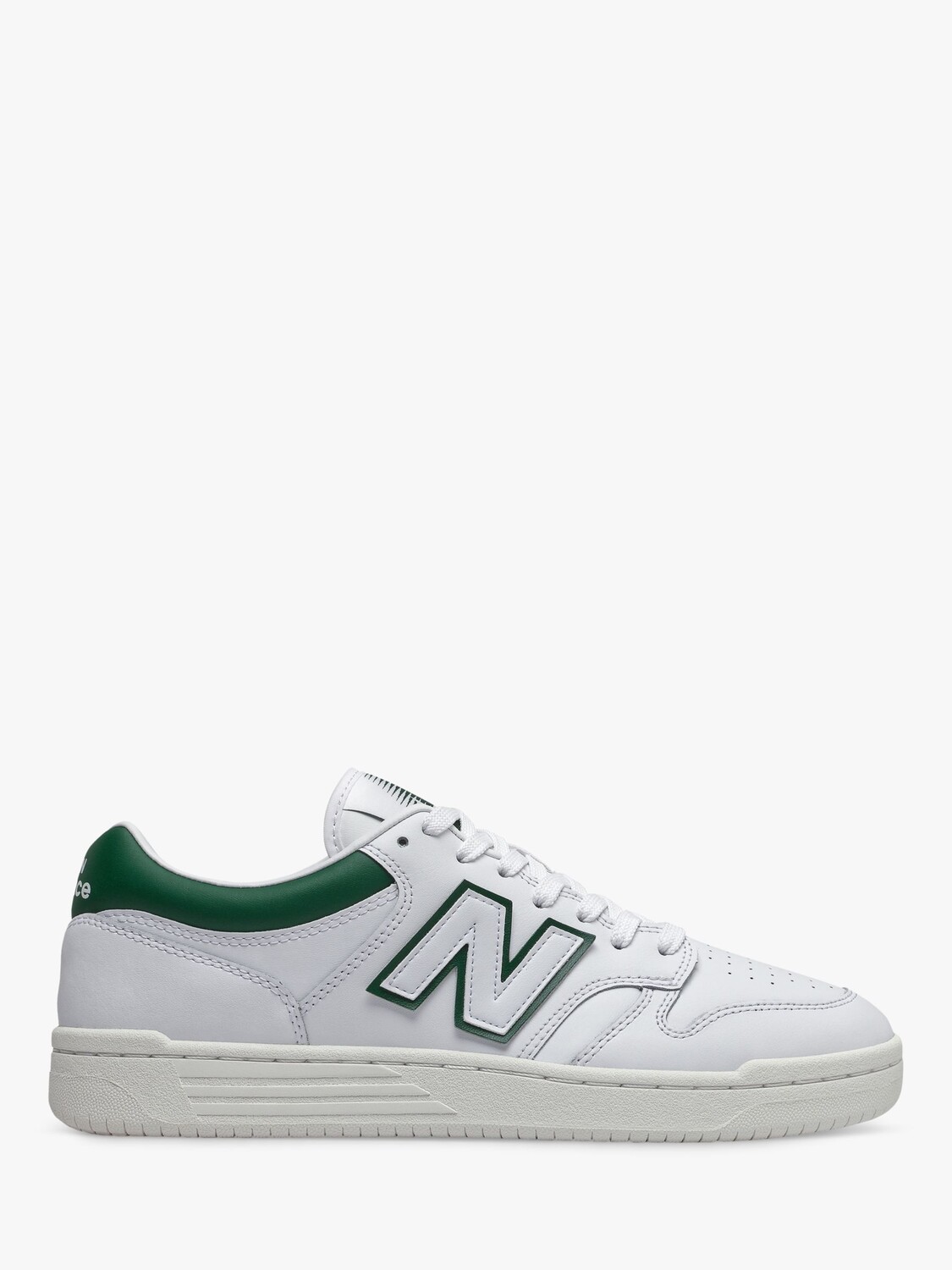 

Кроссовки New Balance 480 на шнуровке, бело-зеленый, бело-зеленый