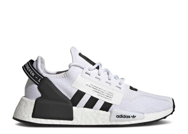 

Кроссовки Adidas NMD_R1 V2 J 'WHITE BLACK', белый