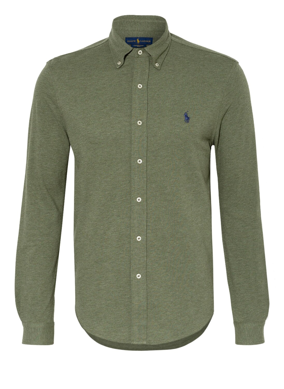 

Рубашка POLO RALPH LAUREN Piqué-Custom Fit, оливковый