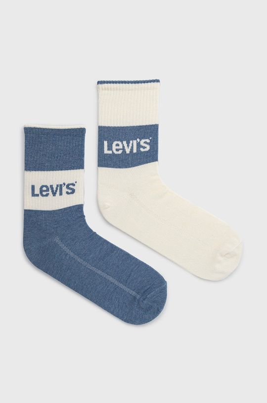 Носки Levi's, синий носки женские длинные с рисунком 2 пары