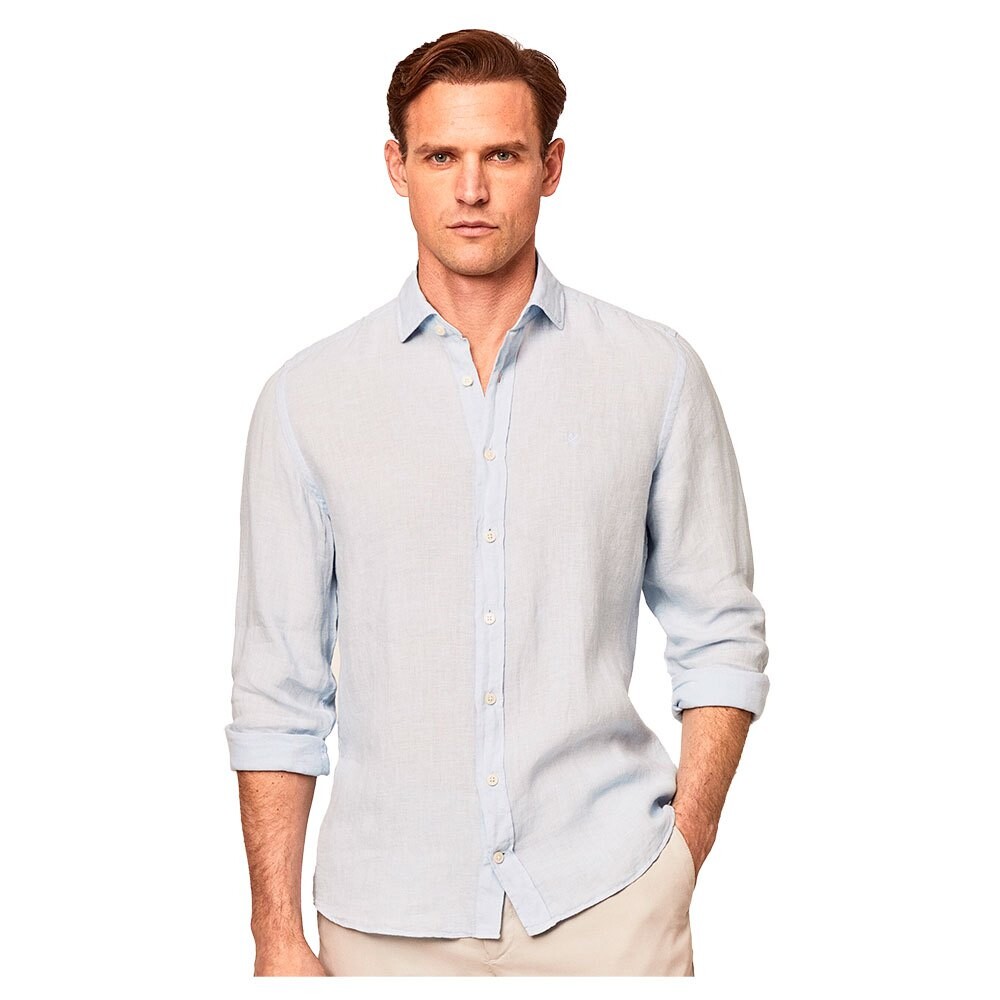 

Рубашка Hackett Garment Dyed K, синий