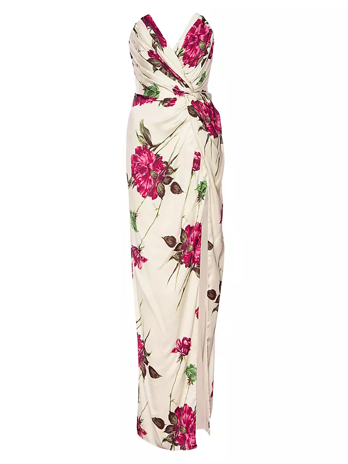 Платье Finn с цветочным принтом и завязками Katie May, цвет fall peony