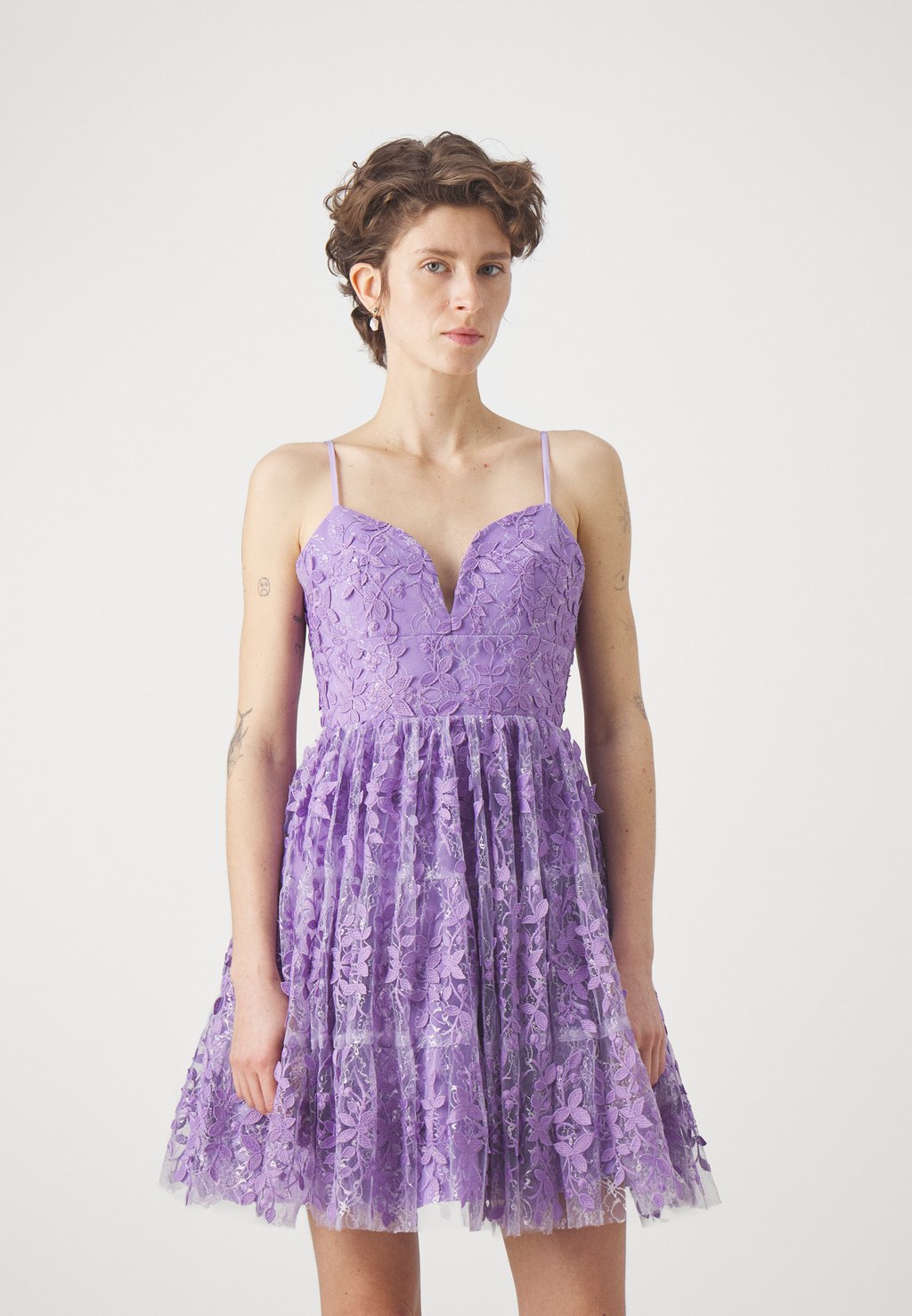 Коктейльное платье Swing, лиловый