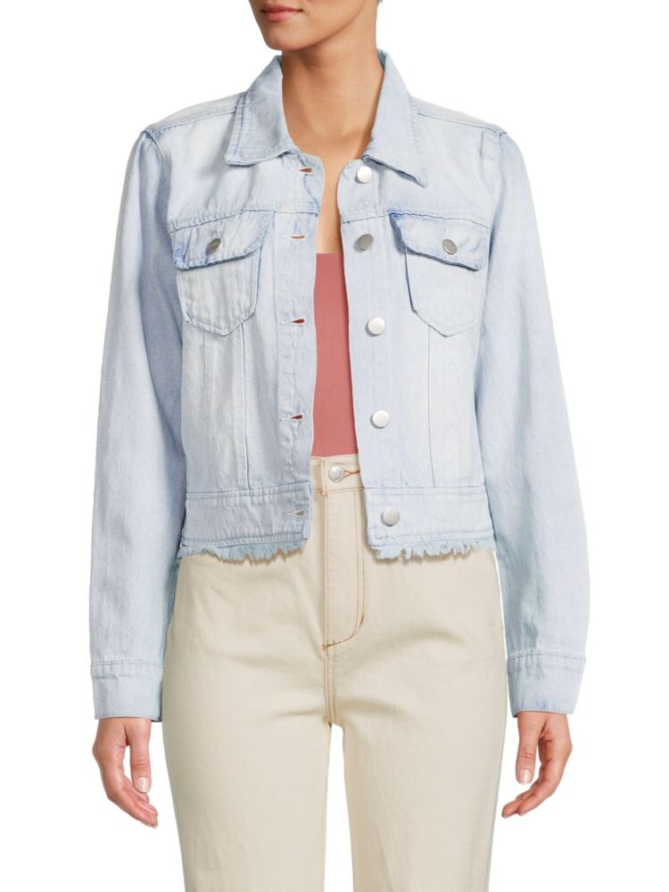 

Джинсовая куртка с потертостями Acid Wash Driftwood, цвет Light Wash