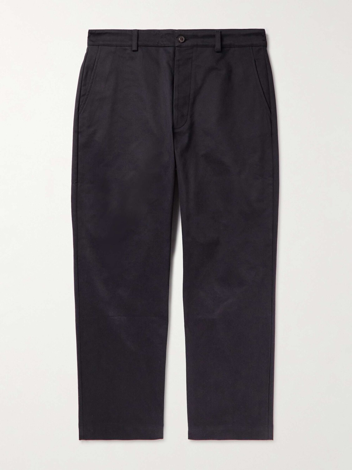 

Хлопковые брюки чинос прямого кроя GHIAIA CASHMERE, нави
