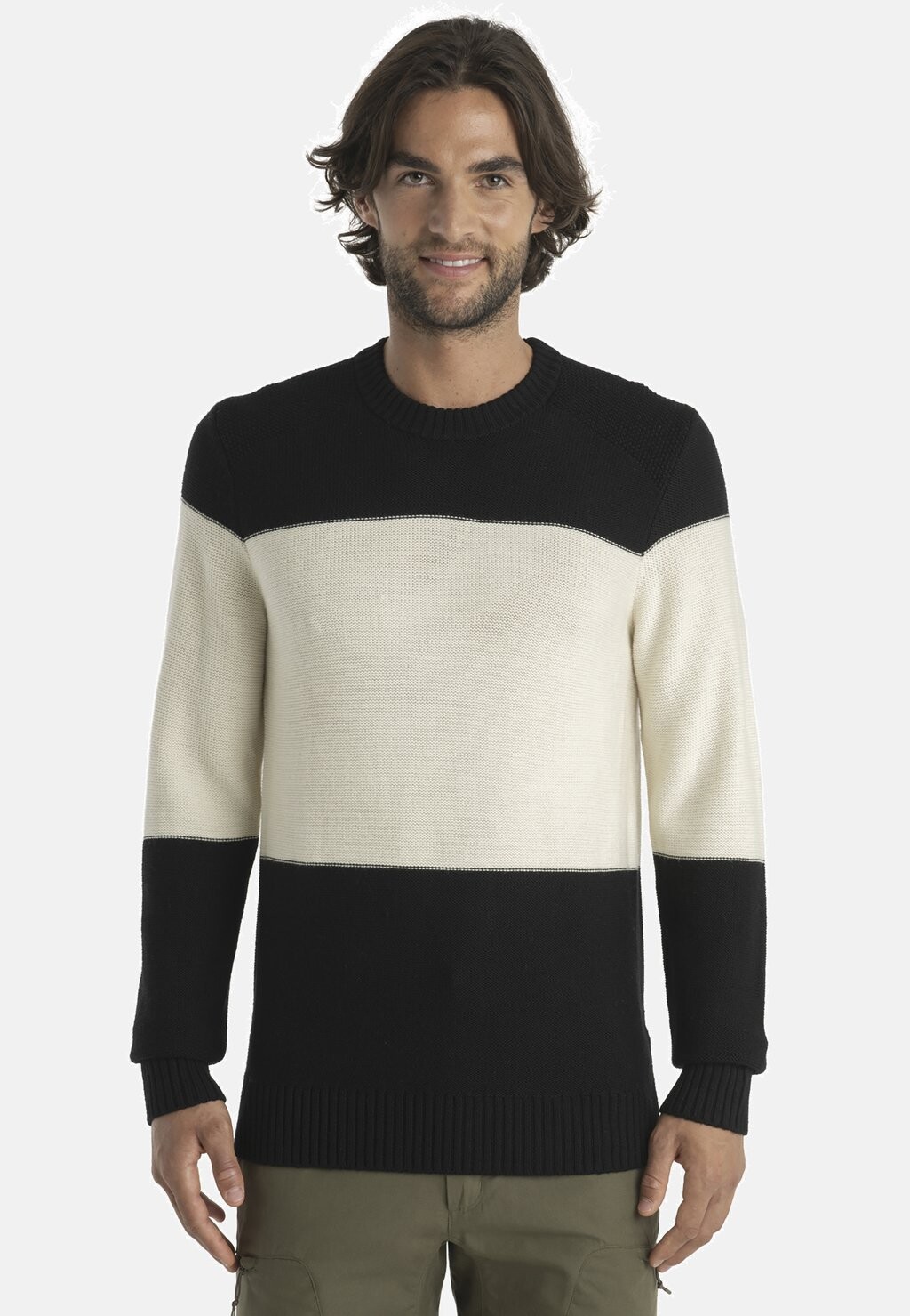 

Свитер Merino Waypoint Crewe Sweater Icebreaker, цвет black undyed