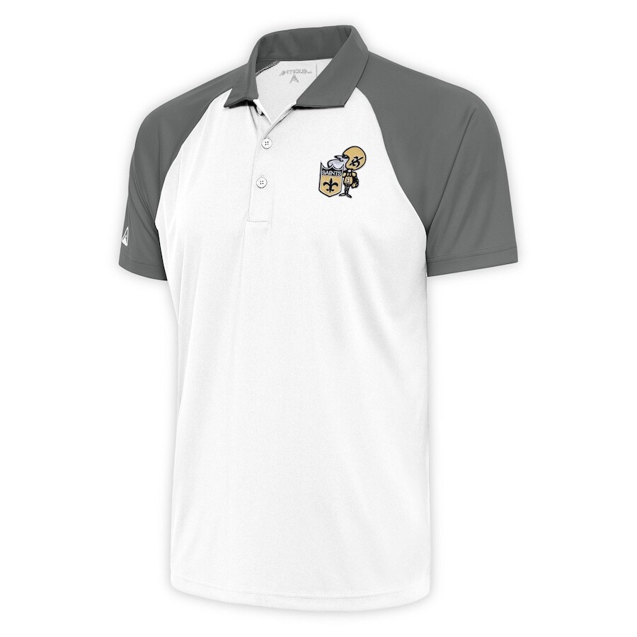 

Поло с коротким рукавом Antigua New Orleans Saints, белый