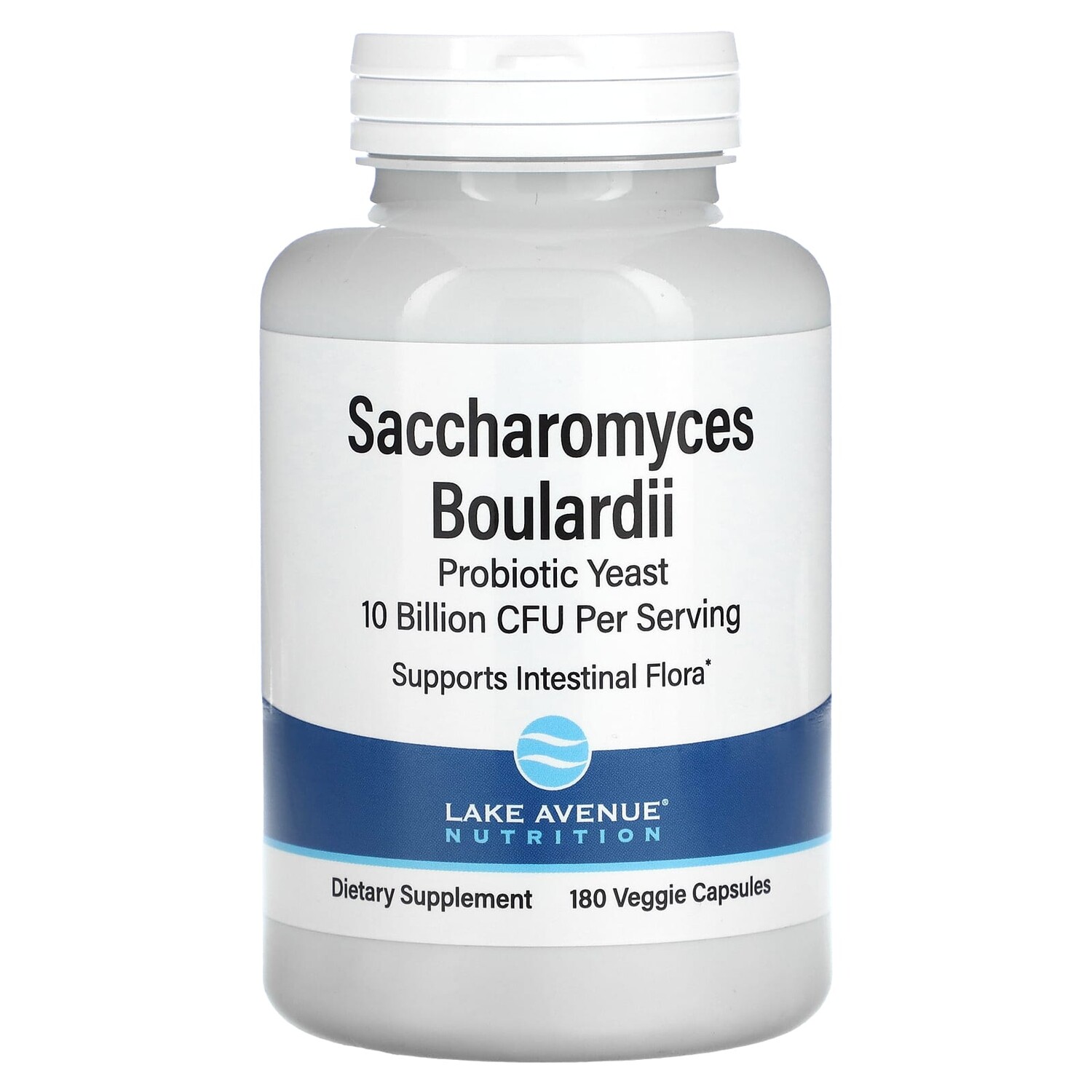 

Сахаромицеты Буларди (Saccharomyces boulardii), 10 млрд КОЕ, 180 веганских капсул, Lake Avenue Nutrition