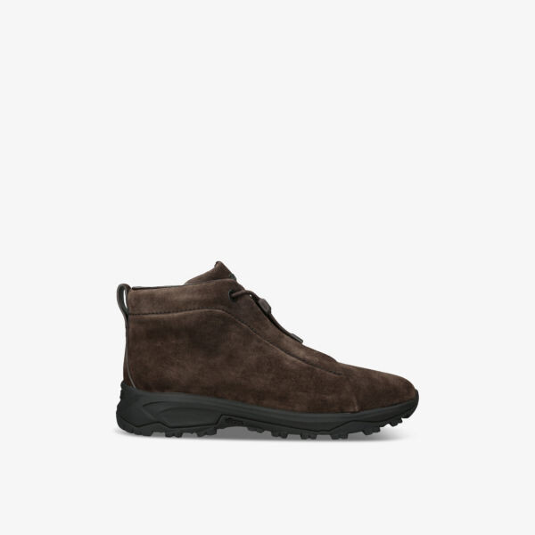 

Высокие кроссовки Vetta Suede с тройной строчкой Ermenegildo Zegna, коричневый