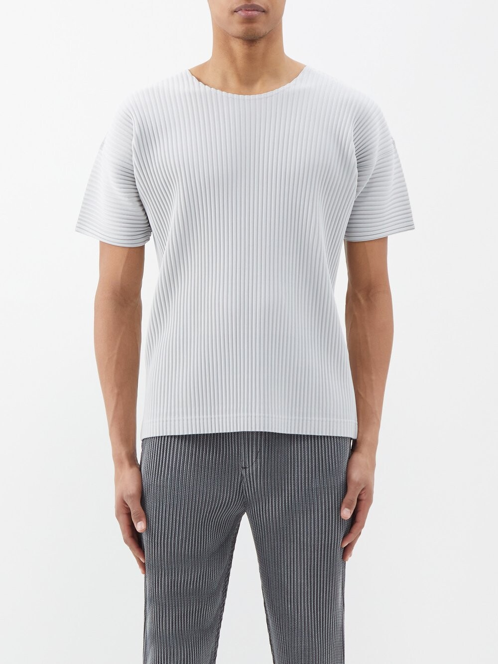 

Футболка со складками Homme Plissé Issey Miyake, серый