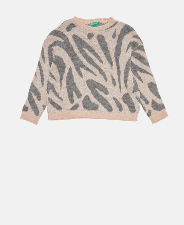 

Джемпер с длинными рукавами United Colors of Benetton, розовый
