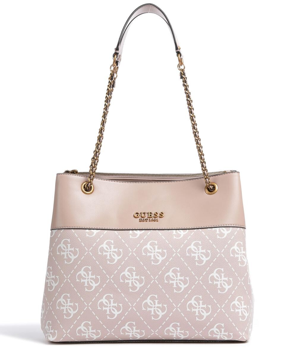 

Берта-шоппер из искусственной кожи Guess, розовый