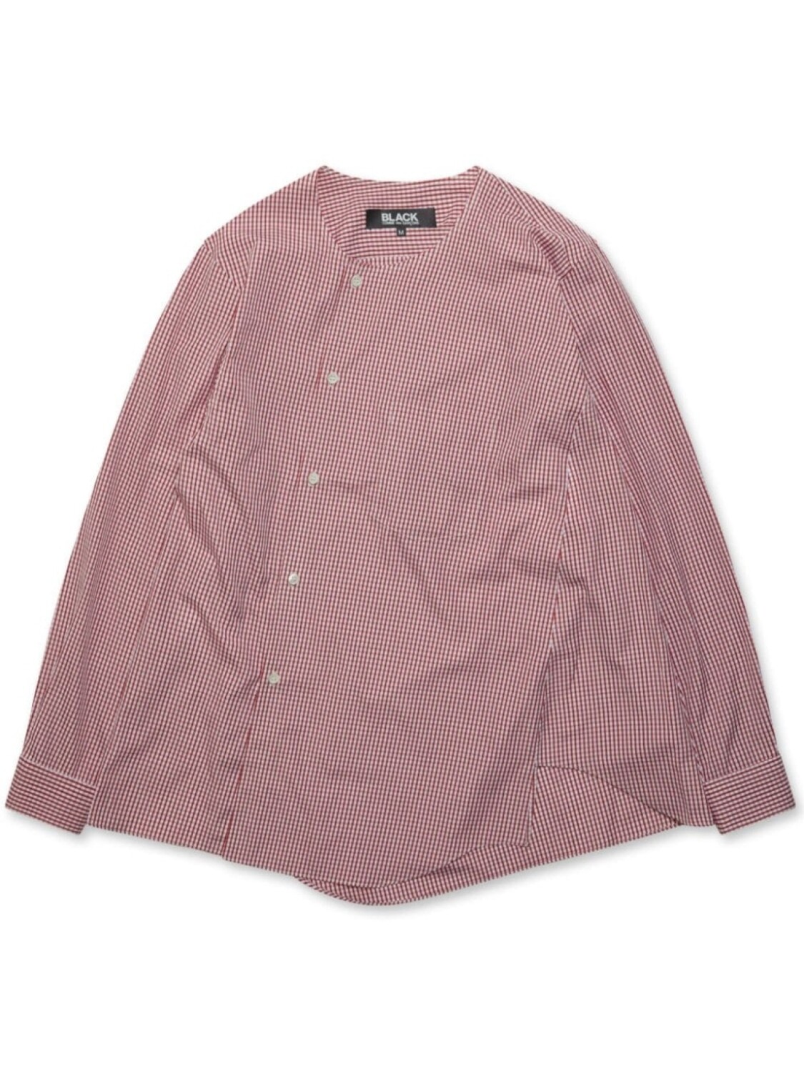 

Black Comme Des Garçons рубашка в клетку, красный