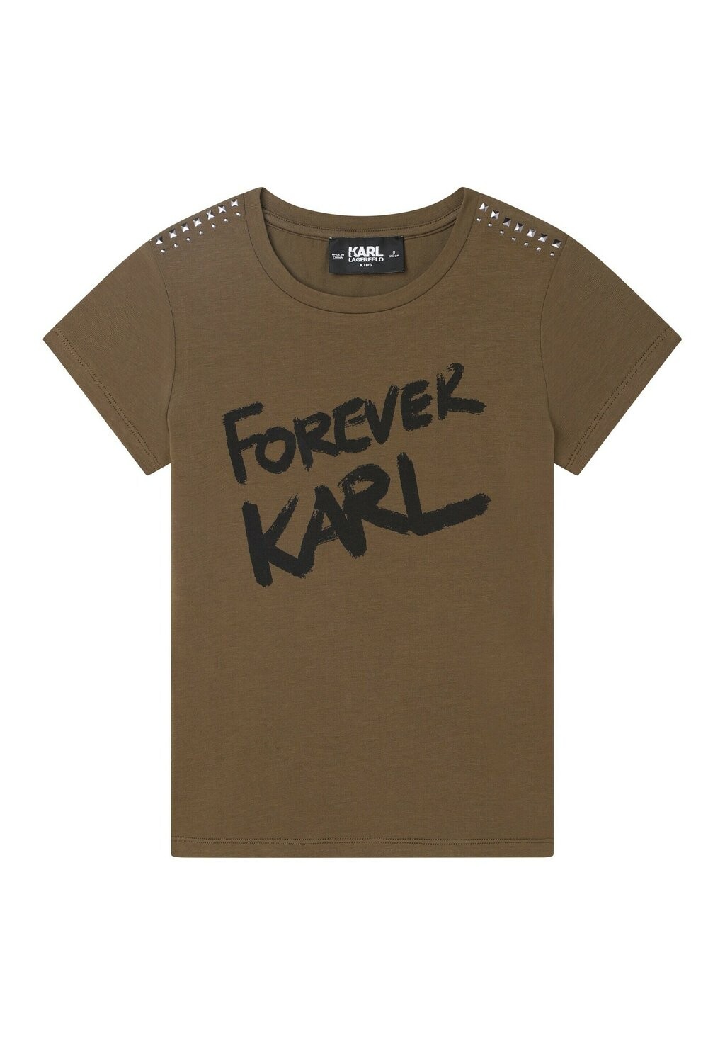 

Футболка с принтом MANCHES COURTES Karl Lagerfeld, цвет green