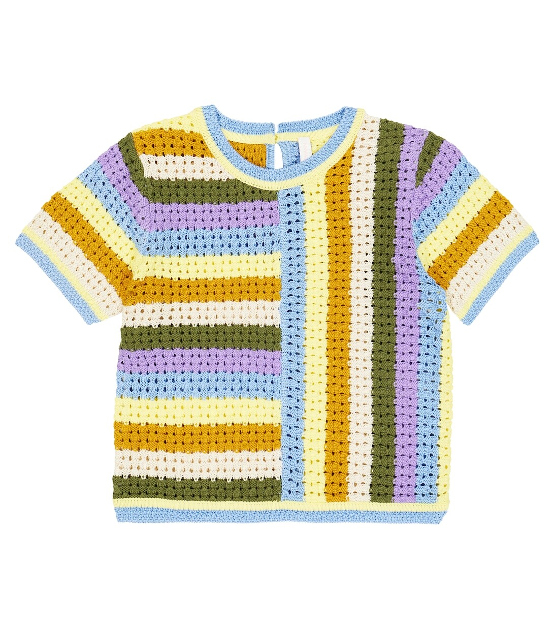 

Полосатый топ Halcyon из хлопка Zimmermann Kids, разноцветный