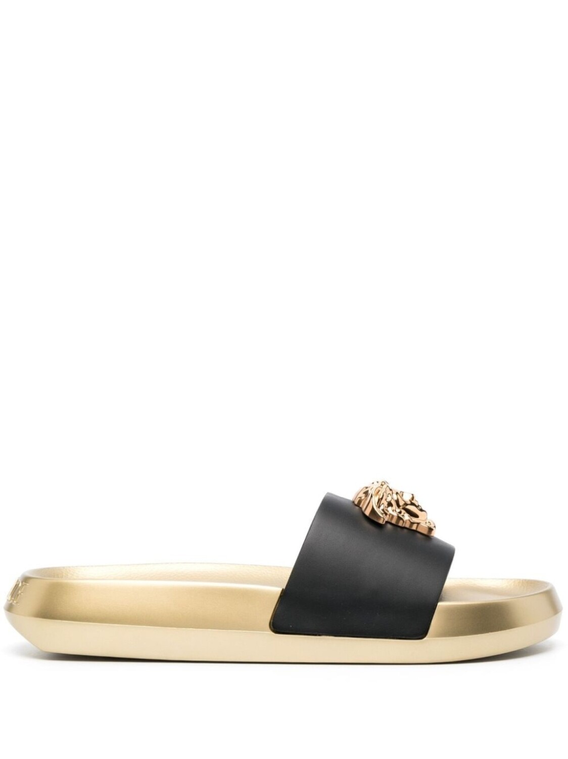 

Шлепанцы с декором La Medusa Versace, черный