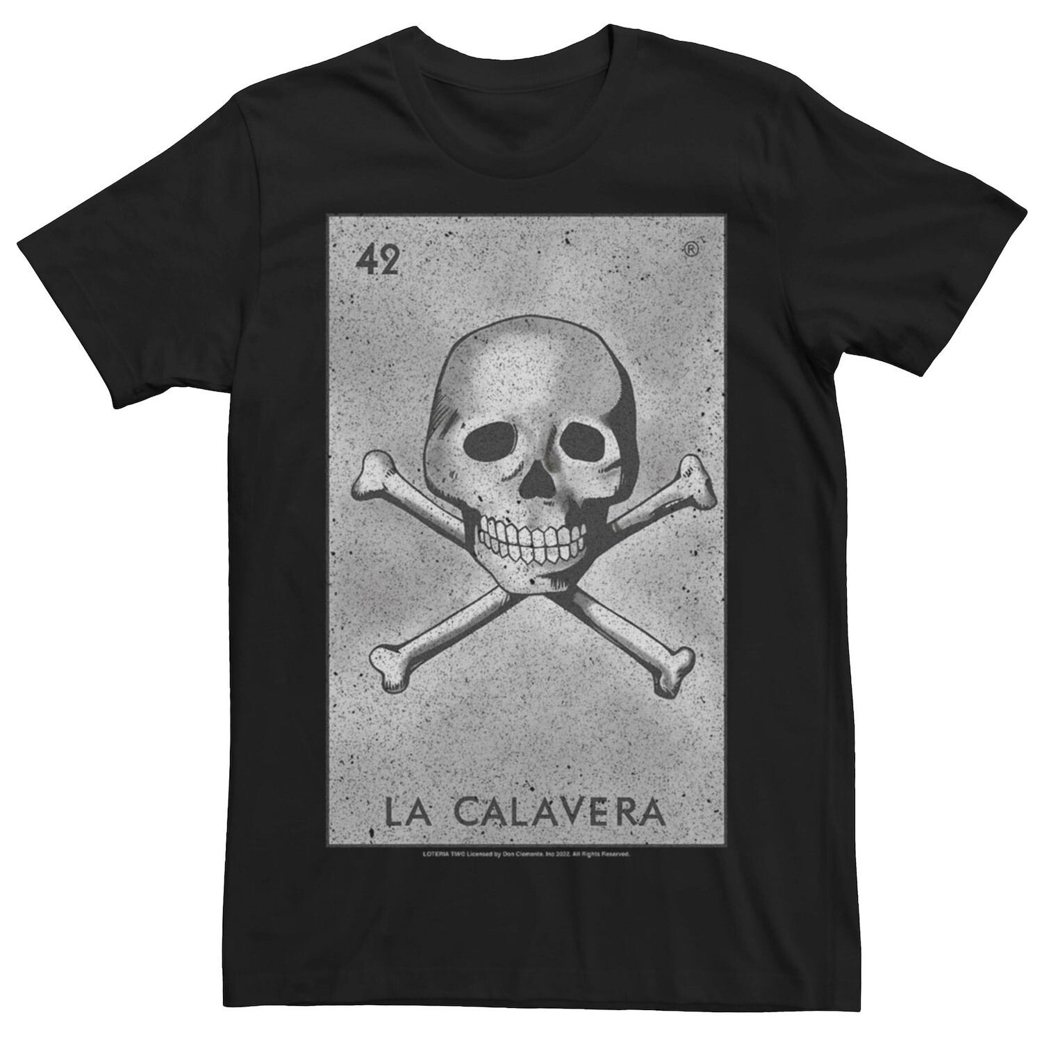 

Мужская футболка Loteria La Calavera серого цвета с карточками Licensed Character, Серый