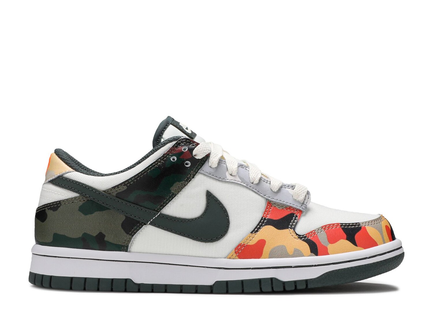 

Кроссовки Nike Dunk Low Se Gs 'Sail Multi-Camo', разноцветный