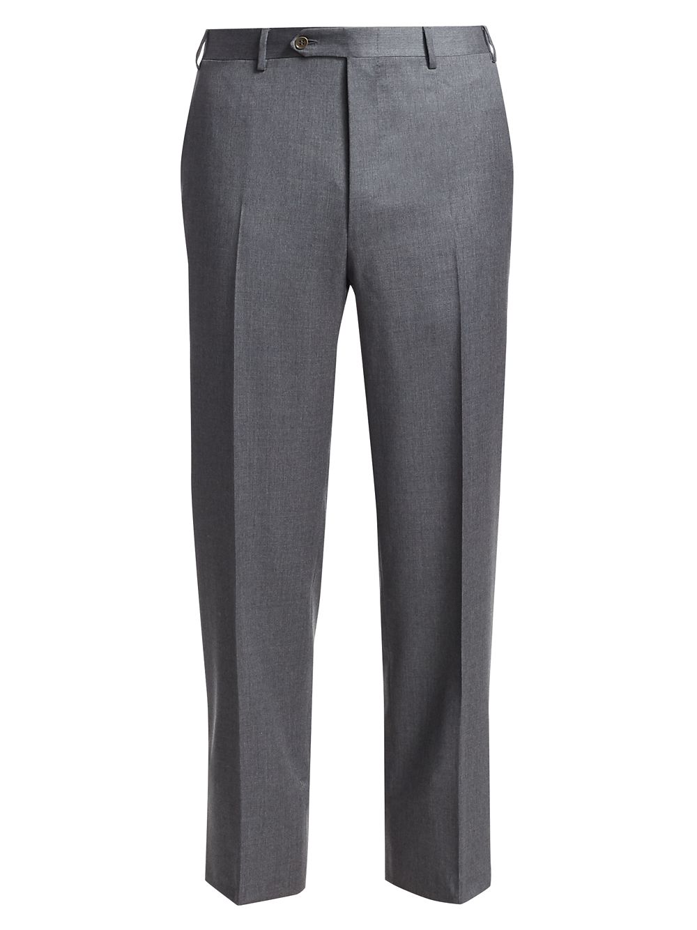 Шерстяные брюки классического кроя Canali, серый фланелевые шерстяные брюки canali темно синий