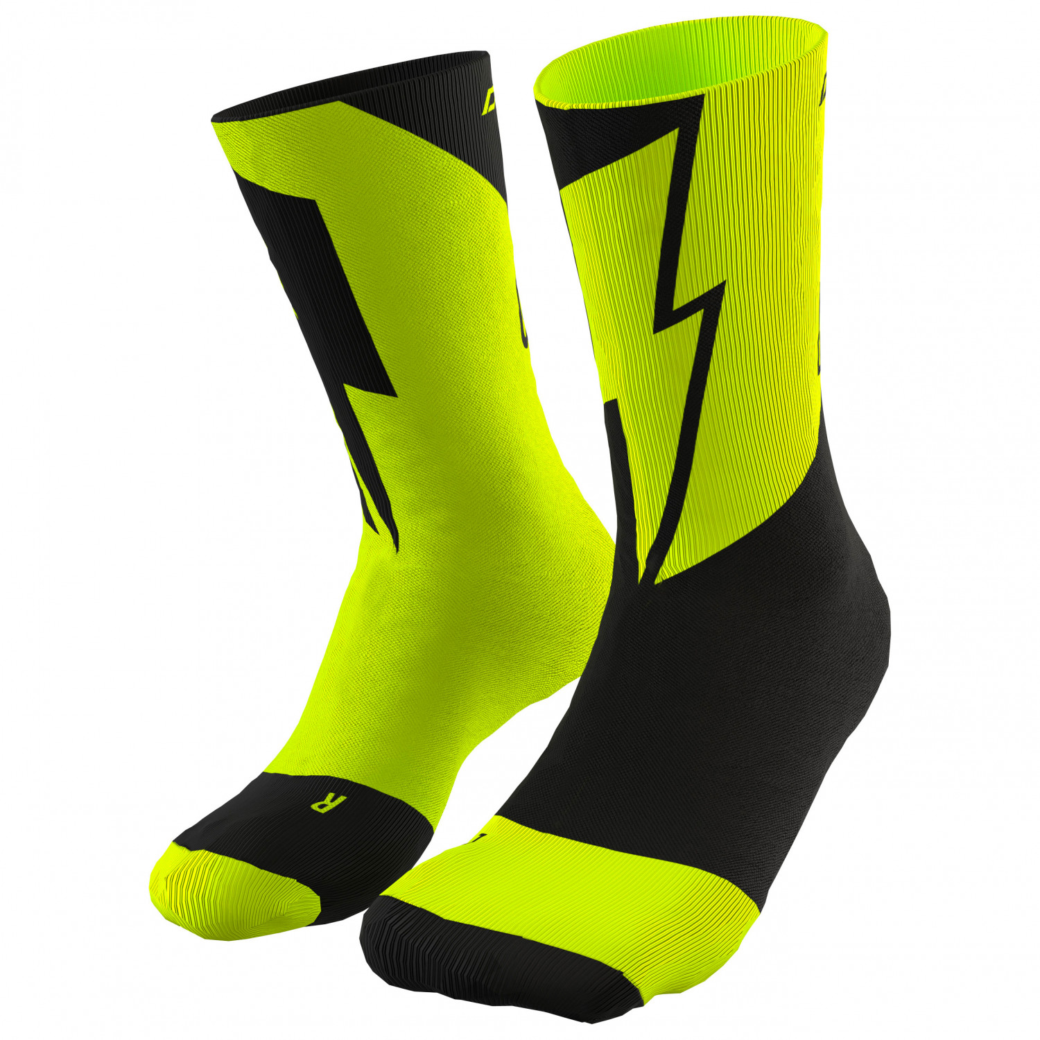 Носки для бега Dynafit No Pain No Gain Socks, цвет Neon Yellow Black Out/Black Out