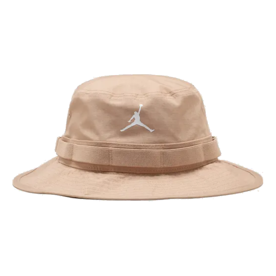 цена Кепка Air Jordan Apex Bucket Hat 'Hemp', цвет hemp/light british tan/black/sail