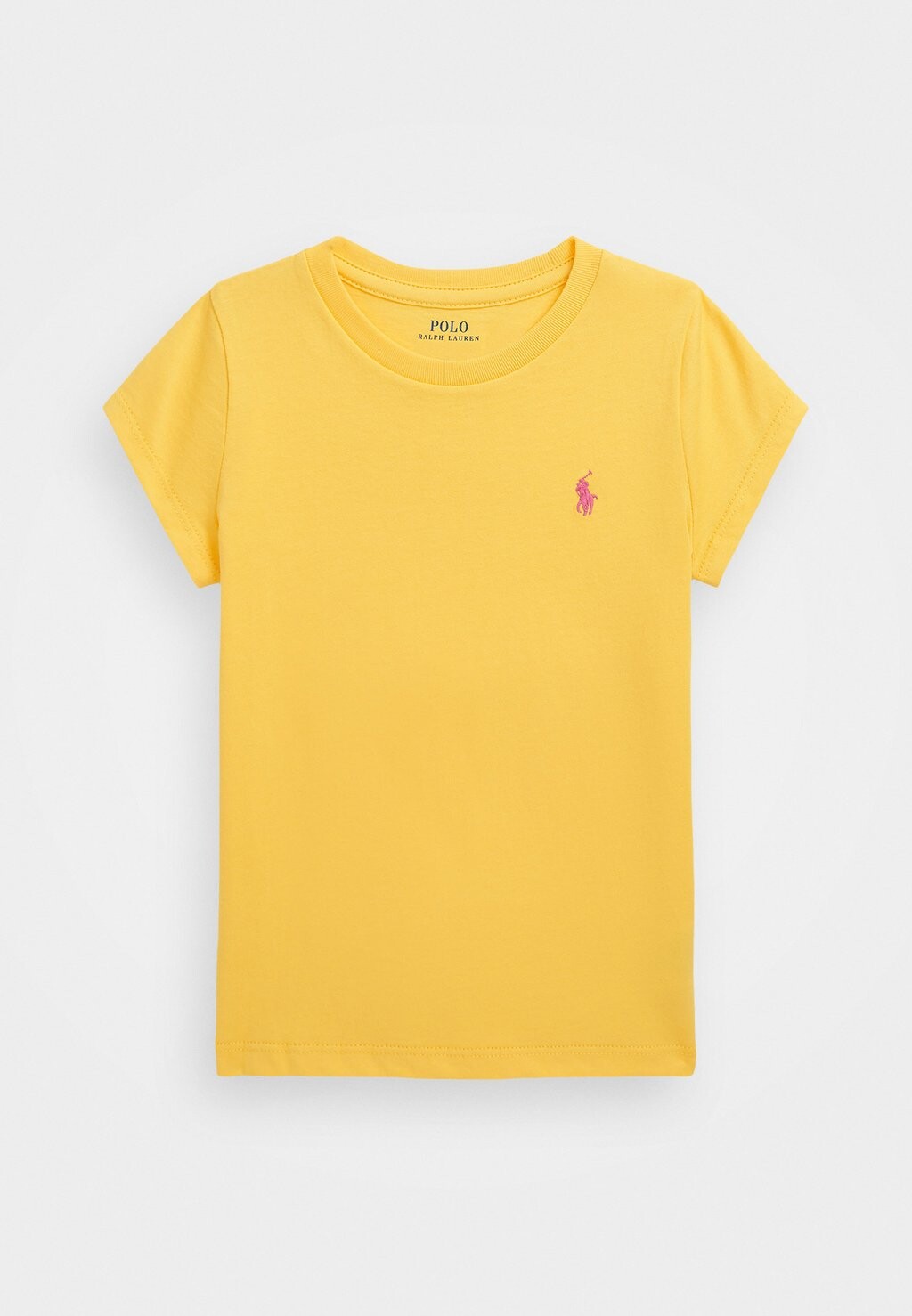 

Базовая футболка Tee Polo Ralph Lauren, цвет chrome yellow/bright pink