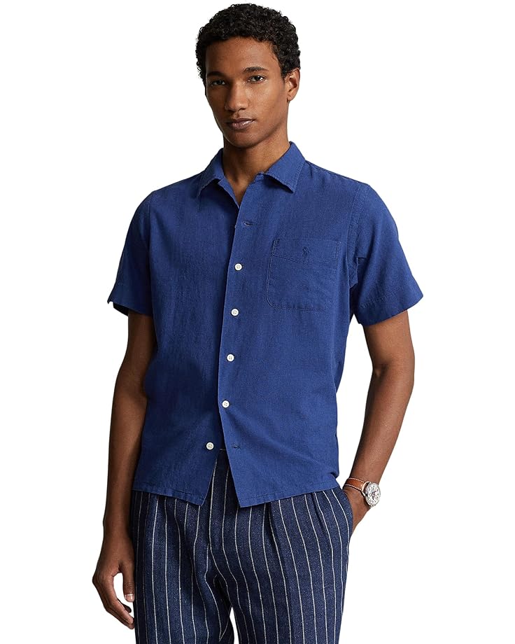 Рубашка Polo Ralph Lauren Classic Fit Linen-Cotton Camp, цвет Beach Royal
