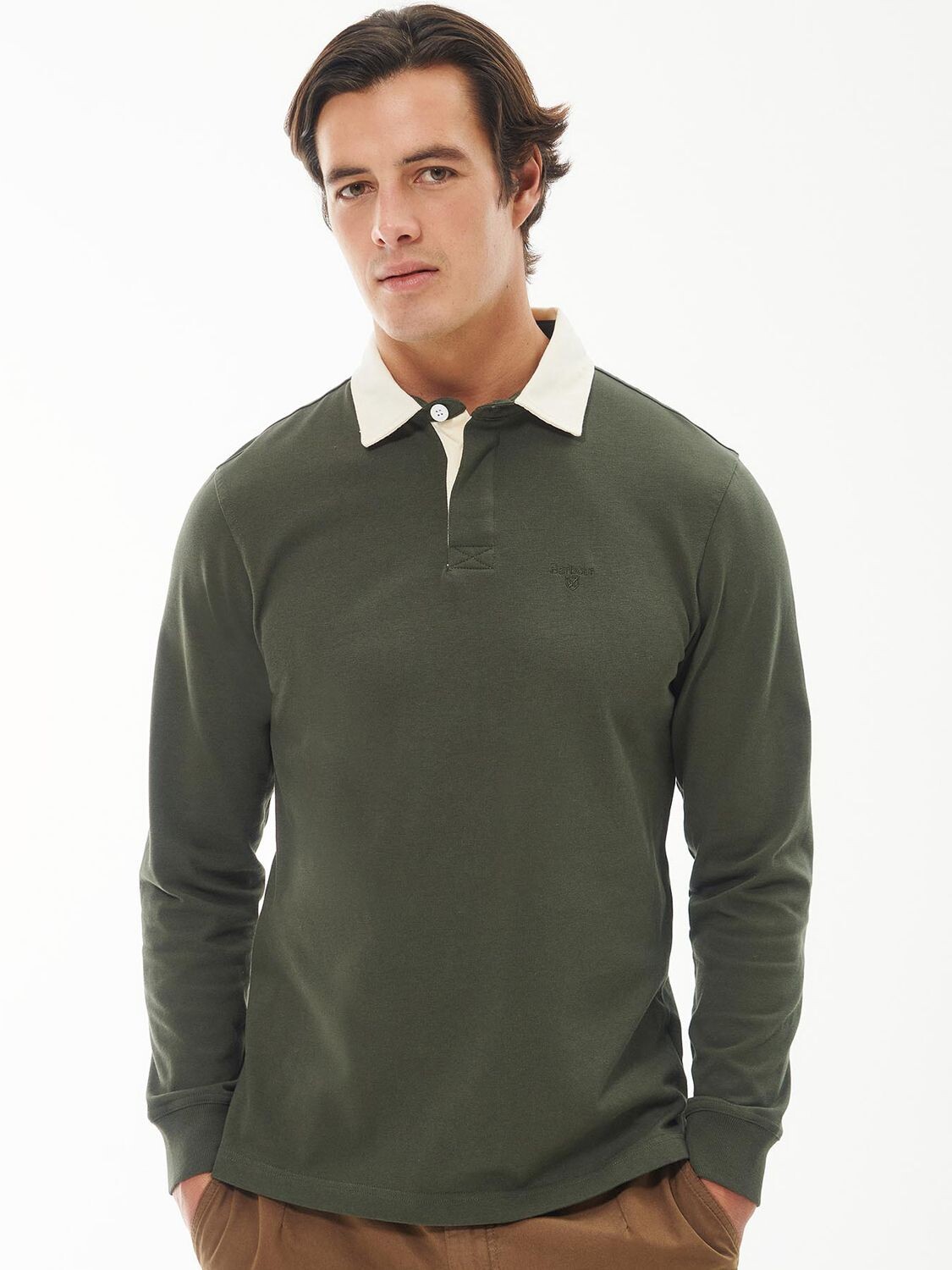 

Рубашка для регби Barbour Howtown, зеленая