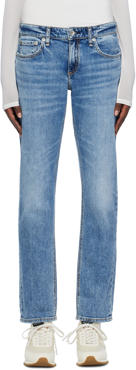 

Синие джинсы Дре Rag & Bone, цвет Monterosso