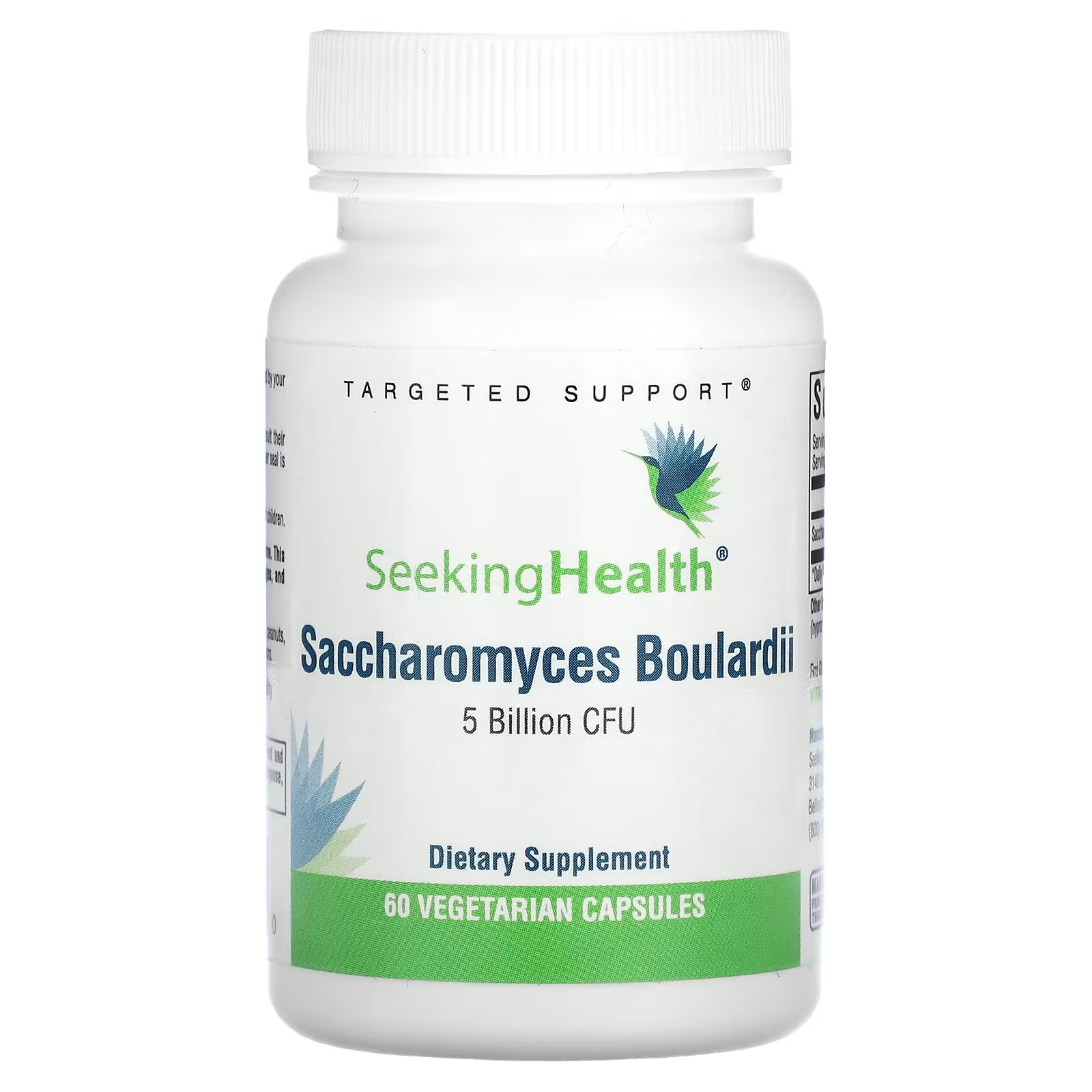 Пищевая добавка Seeking Health Saccharomyces Boulardii 5 миллиардов КОЕ, 60 вегетарианских капсул saccharomyces boulardii now foods 60 капсул