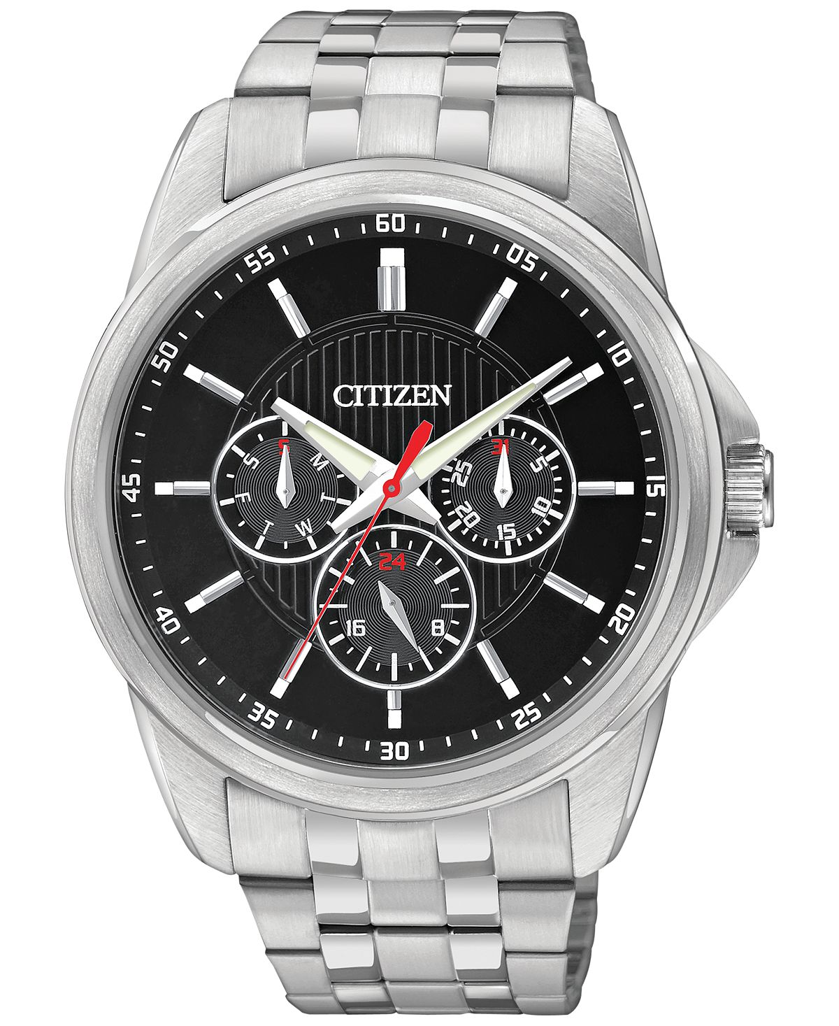 цена Мужские часы-браслет из нержавеющей стали 42 мм AG8340-58E Citizen