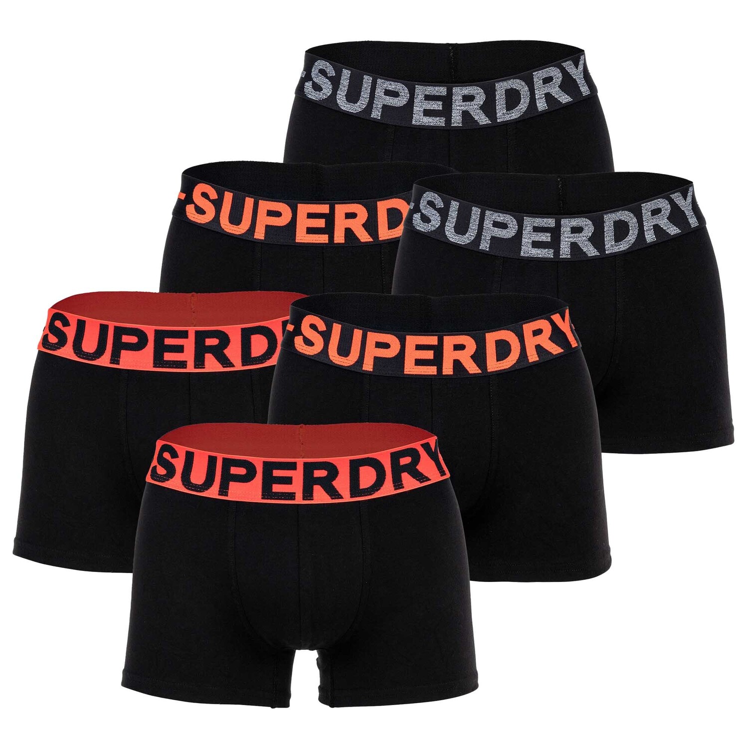 

Боксеры Superdry Boxershort 6 шт, черный