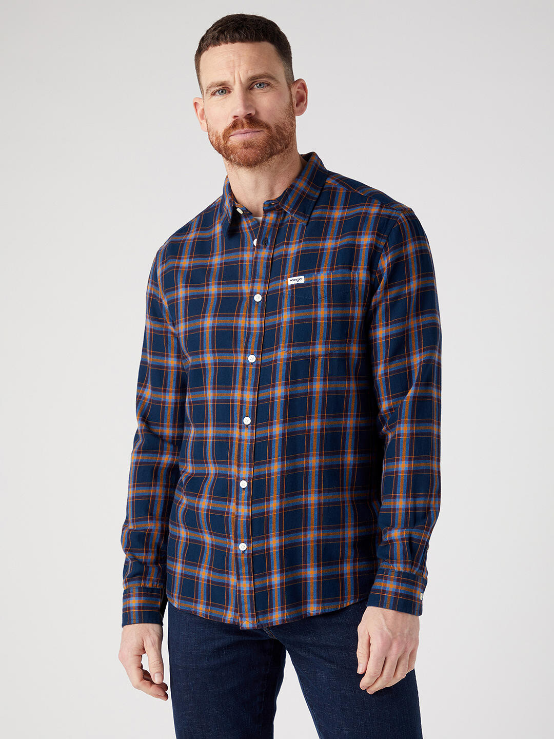 

Рубашка в клетку Wrangler Signature Regular Fit, темно-синий/мульти