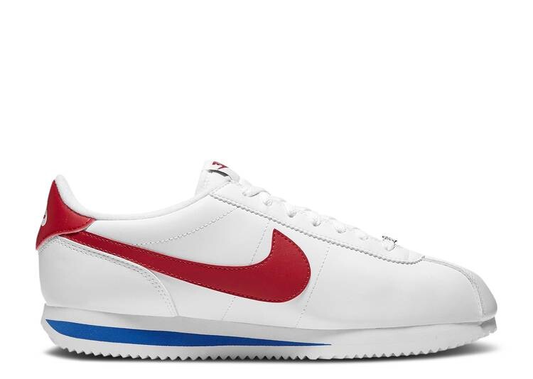 Кроссовки Nike CORTEZ BASIC LEATHER 'FORREST GUMP' 2019, белый кроссовки nike clot x cortez forrest gump белый