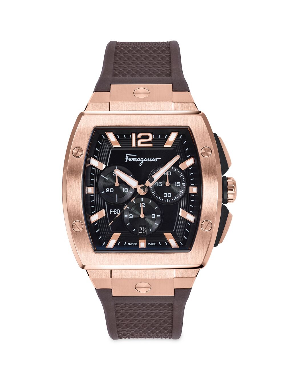 

Часы F-80 Tonneau Chrono FERRAGAMO, золотой