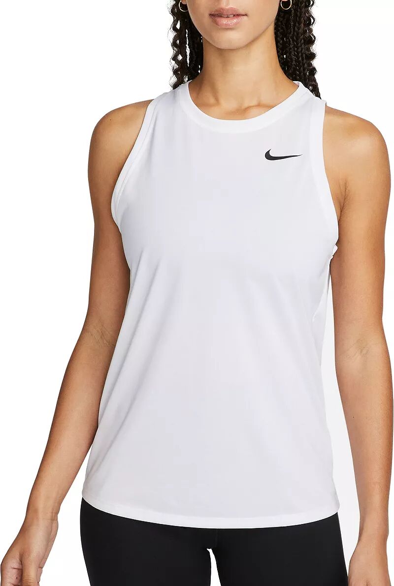 Женская тренировочная майка Nike Dri-FIT, белый цена и фото